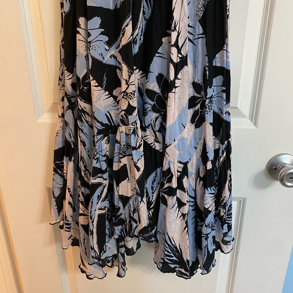 Free People Intimately Black and Blue Smoked Maxi Dress - Picture 10 of 15
